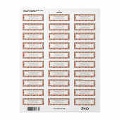 Modern Blush Pink Poinsettia Christmas Address Etiket (Full Sheet)