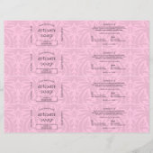 Modern Blush Pink Soap Bar Wrapper Bellyband Label (Voorkant)