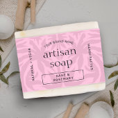 Modern Blush Pink Soap Bar Wrapper Bellyband Label