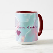 Modern Blush Pink Soft Mint Gold Luxury Collection Mok (Voorkant rechts)