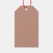 Modern Blush Pink Weddenschap Bedankt Label Cadeaulabel (Achterkant)