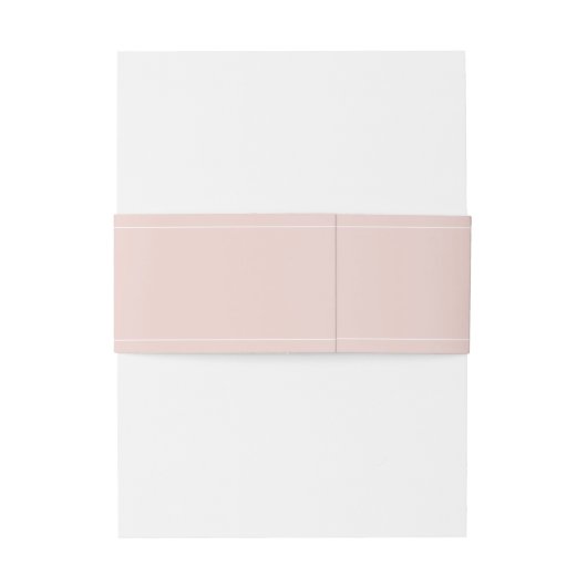 Modern Blush Pink Wedding Uitnodigingen Wikkel (Achterkant Voorbeeld)