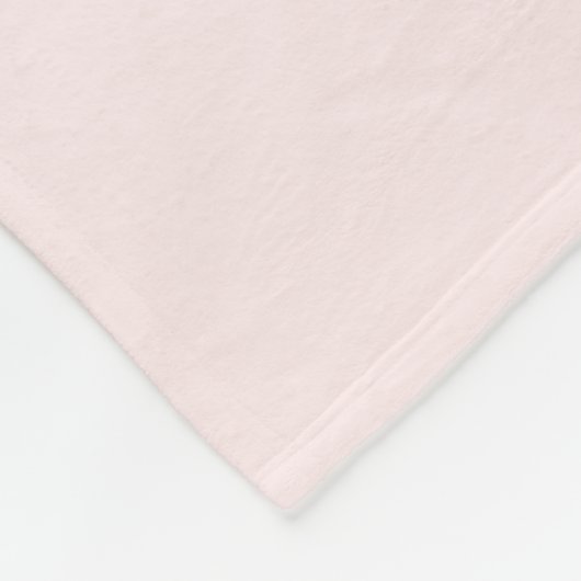 Modern Blush Roos Gepersonaliseerde Monogram Naam Fleece Deken (Hoek)
