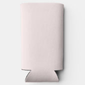 Modern Blush Roos Gepersonaliseerde Monogram Naam Seltzer Blikjeskoeler (Achterkant)