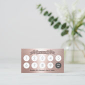 Modern Blush Roos Gold Beauty Salon Loyalty (Staand voorkant)