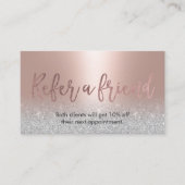 Modern Blush Roos Gold Beauty Salon Referral (Voorkant)
