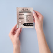 Modern Blush Roos Gold House Cleaning Housekeeping Flyer (Hand)