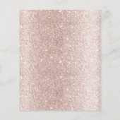 Modern Blush Roos Gold House Cleaning Housekeeping Flyer (Achterkant)