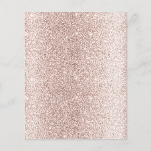 Modern Blush Roos Gold House Cleaning Housekeeping Flyer (Achterkant)