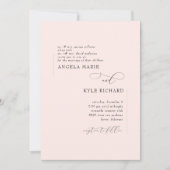 Modern Blush Roze beide ouders Weddenschap Kaart (Voorkant)