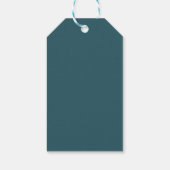 Modern blush roze blauwgroen Happy Birthday Gift L Cadeaulabel (Achterkant)