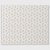 Modern Blush Roze Bloemen Baby shower Cadeaupapier (Vlak)