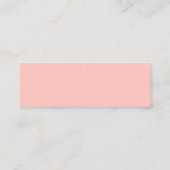 Modern Blush | Roze Bloemen Gouden Bruiloft Websit Mini Visitekaartje (Achterkant)