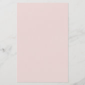 Modern Blush Roze Collectie Wedding Menu Card (Achterkant)