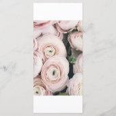 Modern Blush Roze Collectie Wedding Menu Card (Achterkant)