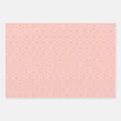 Modern Blush Roze Geometrisch Bloem Patroon Inpakpapier Vel (Voorkant)