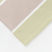 Modern Blush roze groene strepen patroon Fleece Deken (Hoek)