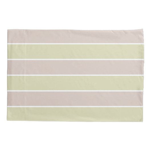 Modern Blush roze groene strepen patroon Kussensloop (Achterkant-Links)