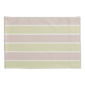 Modern Blush roze groene strepen patroon Kussensloop (Achterkant-Rechts)