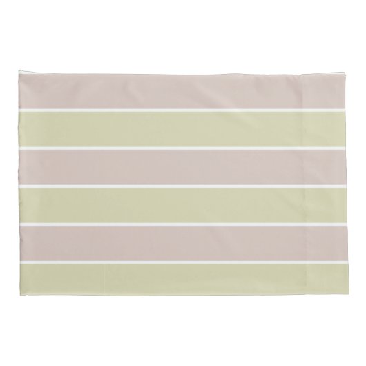Modern Blush roze groene strepen patroon Kussensloop (Achterkant-Rechts)