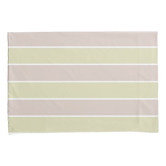 Modern Blush roze groene strepen patroon Kussensloop (Voorkant-Rechts)
