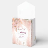 Modern blush roze pampas gras vrijgezellenfeest bedankdoosjes (Geopend)