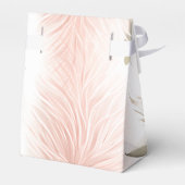 Modern blush roze pampas gras vrijgezellenfeest bedankdoosjes (Achterkant)