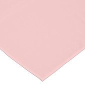Modern blush roze Plain Solid Kleur Korte Tafelloper (Hoek)