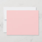 Modern Blush Roze Rand Terracotta Stationery Notitiekaartje (Achterkant)