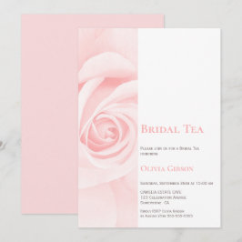 Modern Blush Roze Roze Bridal Tea Kaart