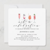 Modern Blush Sten Celebration Kaart (Voorkant)