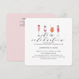 Modern Blush Sten Celebration Kaart