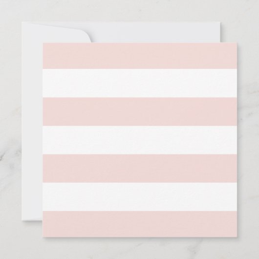 Modern Blush Stripe Bat Mitzvah Invitation Kaart (Achterkant)