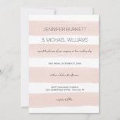 Modern Blush Stripes Kaart (Voorkant)