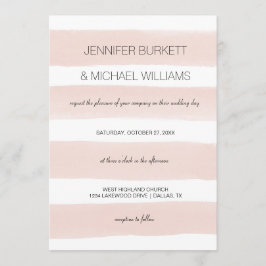 Modern Blush Stripes Kaart
