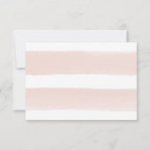 Modern Blush Stripes RSVP (Achterkant)