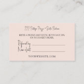 Modern Blush Verwijs een aanbieding voor korting v Aanbevelingskaartje (Achterkant)