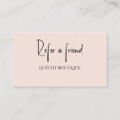 Modern Blush Verwijs een aanbieding voor korting v Aanbevelingskaartje (Voorkant)