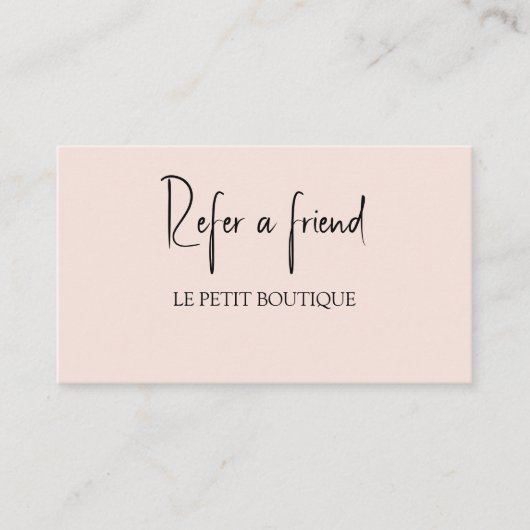 Modern Blush Verwijs een aanbieding voor korting v Aanbevelingskaartje (Voorkant)