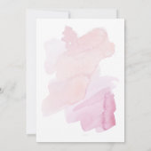 Modern Blush Waterverf Eucalyptus groen bruids Kaart (Achterkant)