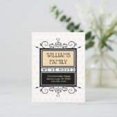 Modern Blush We hebben verhuisd Family Sign Verhui Aankondigingskaart (Staand voorkant)