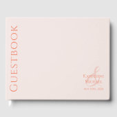 Modern Blush-Wedding Gastenboek (Voorkant)
