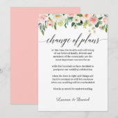 Modern Blush Wedding Postponement Wijziging planne Kaart (Voorkant / Achterkant)