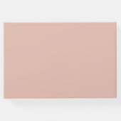 Modern Blush & White Daisies Wedding Guestbook Gastenboek (Achterkant)