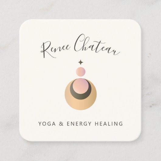 Modern Bobo Celestial Moon Star Visitekaartje (Voorkant)