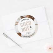 Modern Body Butter Jar deksel Ronde label met foto (Envelop)