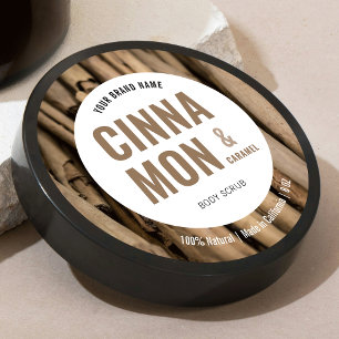 Modern Body Lotion Sugar Scrub Label met Foto