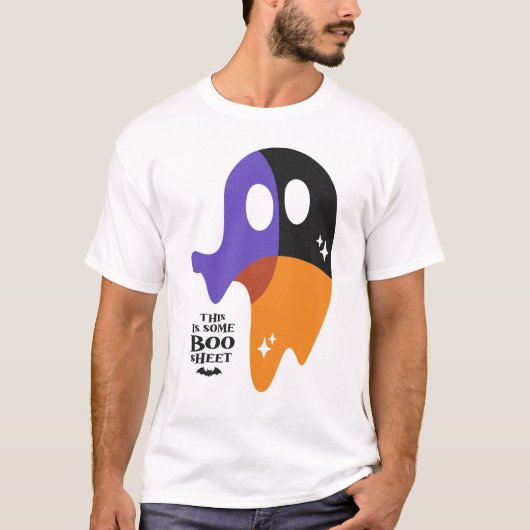 Modern Boekenblad - Grappige Ghost Halloween-look T-shirt (Voorkant)
