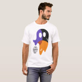 Modern Boekenblad - Grappige Ghost Halloween-look T-shirt (Voorkant volledig)
