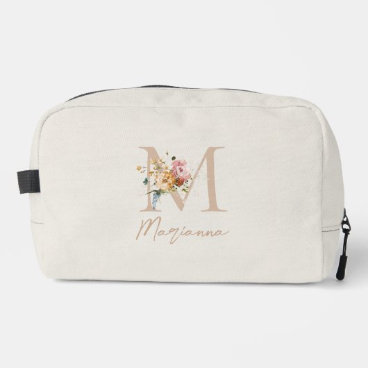 Modern Boeket Monogram Toilettasje (Voorkant)